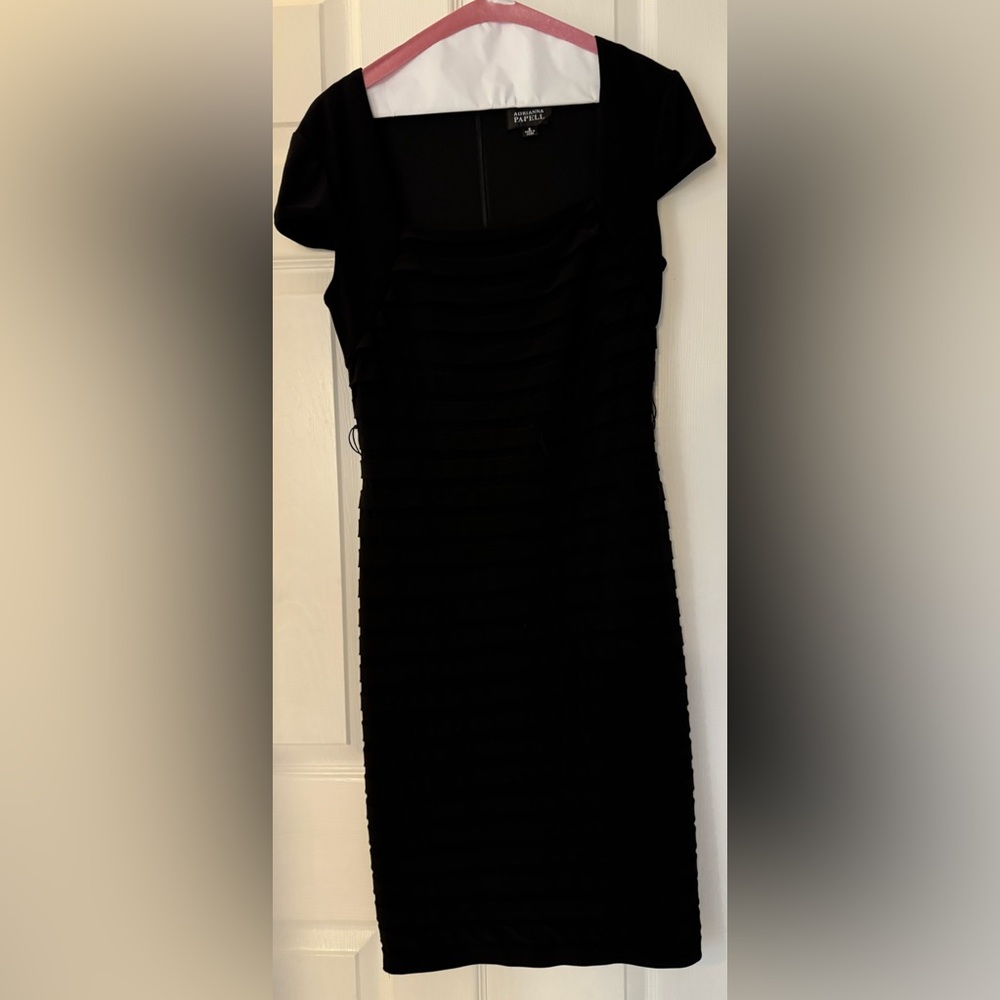 Adrianna Papell Elegant Black Mini Dress